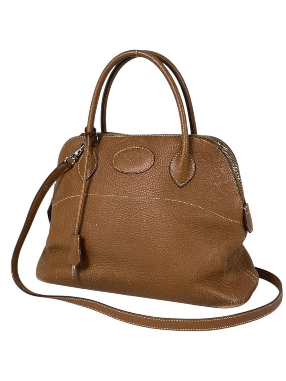 Hermes Bolide 31 Handbag 2-Way Taurillon Clemence Gold